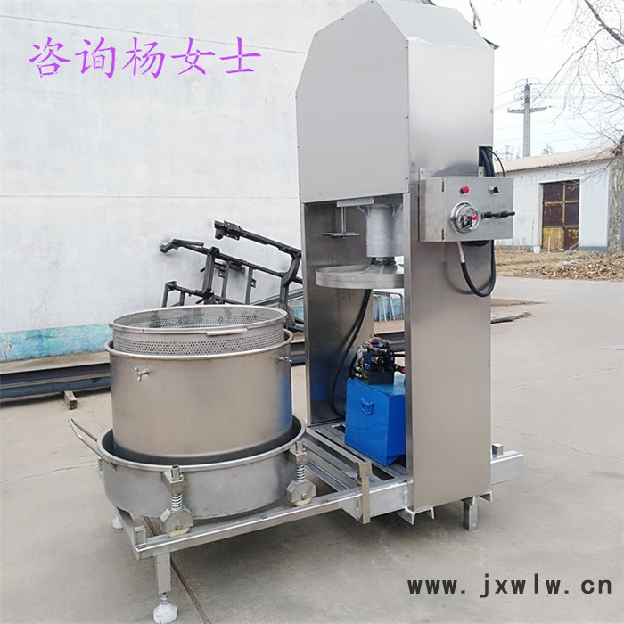 訂做出口壓榨過濾設(shè)備 椰肉、葡萄榨汁機  水果壓榨機  液壓壓榨機  自動化程度高